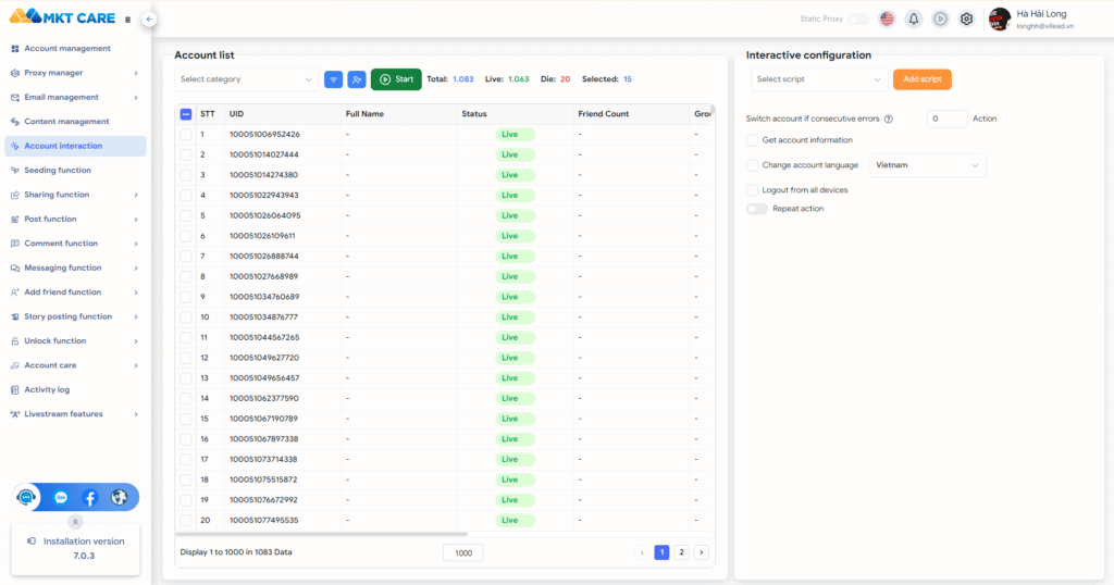 Warm Up Facebook Accounts
