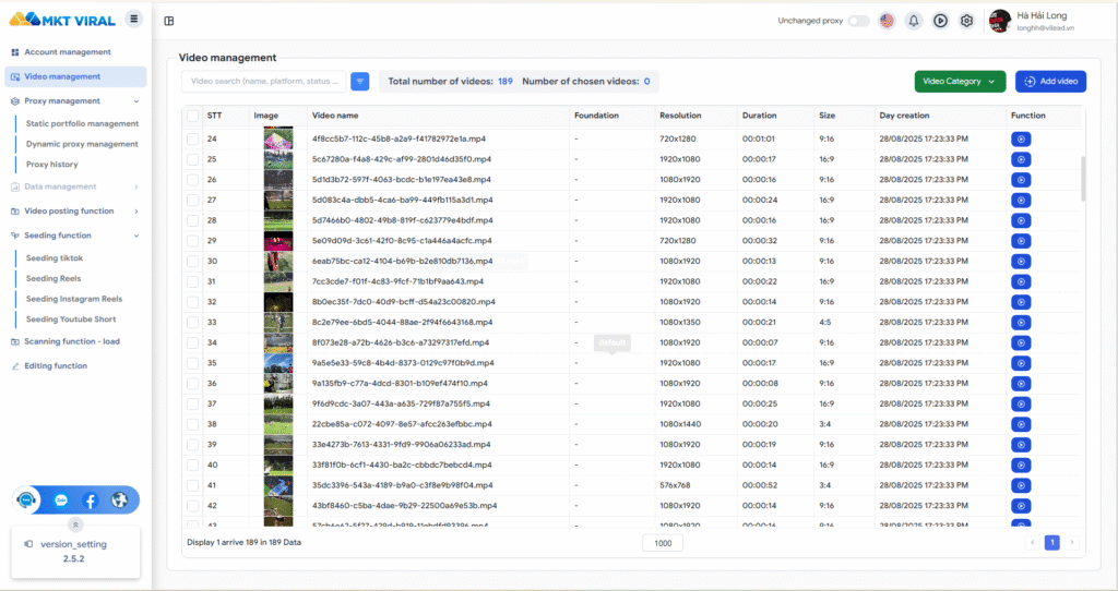 Bulk Download and Manage Videos