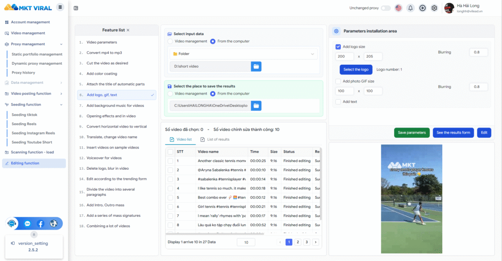Batch Video Editing with Just One Click