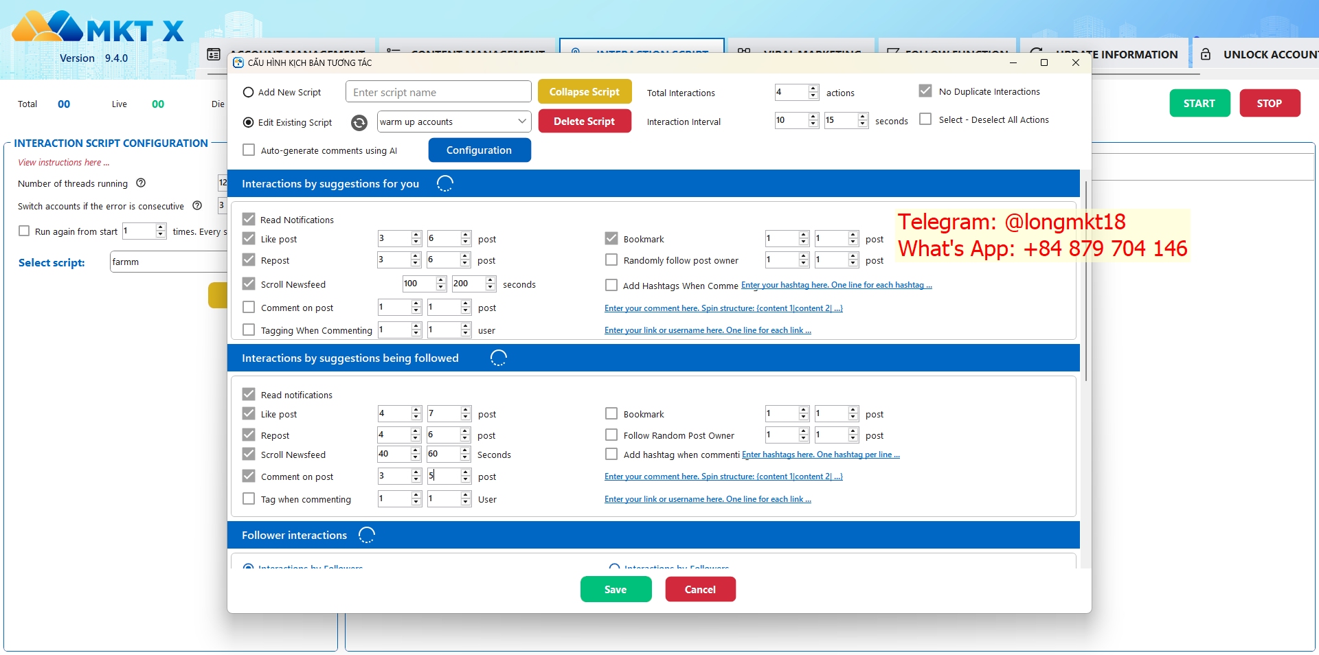 Twitter Warm-Up Interaction Script